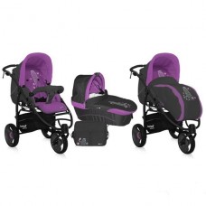 Универсальная коляска Bertoni 2 в 1 ATLANTA3 Grey - Purple Pisa Универсальная коляска Bertoni 2 в 1 ATLANTA3 Grey - Purple Pisa